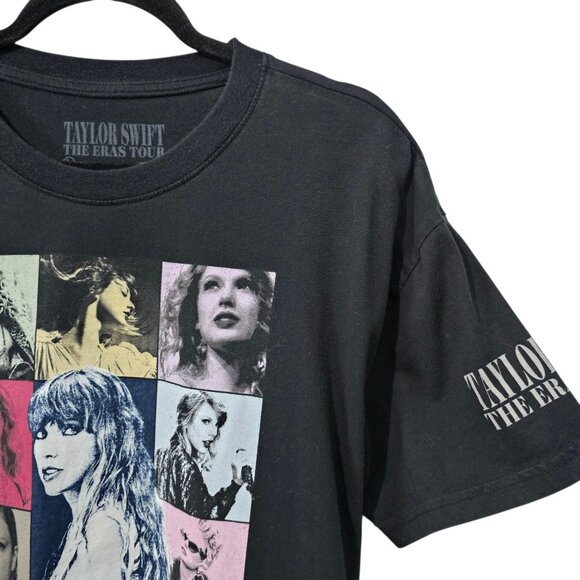 Taylor Swift The Eras Tour Official Merch Black Short Sleeve Graphic T-Shirt - Picture 3 of 5